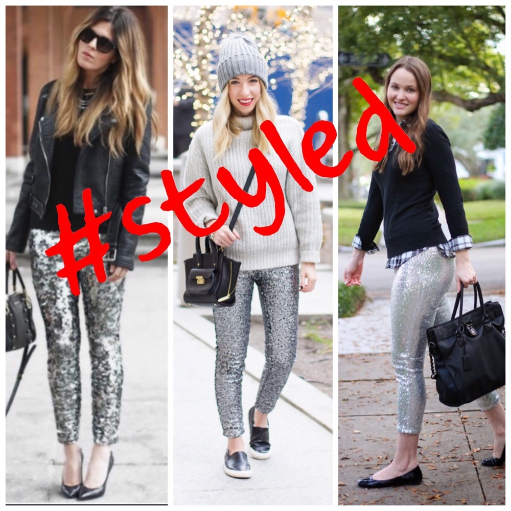 Sequin Skinny Pants - Picture 7 of 7